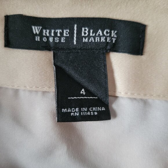 White House Black Market Pencil Skirt, Business Casual Dress, Black/White/Tan, M - Picture 4 of 7